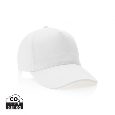 Logo trade advertising product photo of: Impact 5panel 280gr Recycled cotton cap with AWARE™ tracer