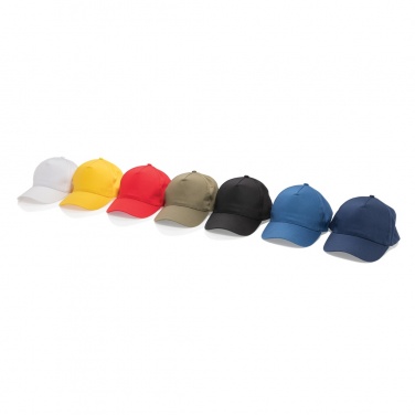 Logo trade advertising products image of: Impact 5 panel 190gr Recycled cotton cap with AWARE™ tracer