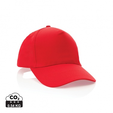 Logo trade promotional product photo of: Impact 5 panel 190gr Recycled cotton cap with AWARE™ tracer