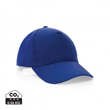 Logotrade promotional gift picture of: Impact 5 panel 190gr Recycled cotton cap with AWARE™ tracer