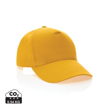 Logo trade business gift photo of: Impact 5 panel 190gr Recycled cotton cap with AWARE™ tracer