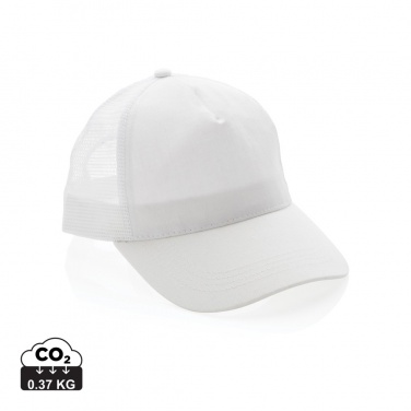 Logotrade promotional gift image of: Impact AWARE™ Brushed rcotton 5 panel trucker cap 190gr