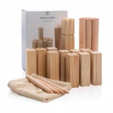 Logo trade promotional item photo of: Wooden kubb set
