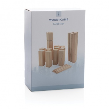Logo trade advertising products picture of: Wooden kubb set