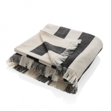 Logo trade promotional merchandise image of: Ukiyo Yukari AWARE™ XL deluxe beach towel 100x180cm