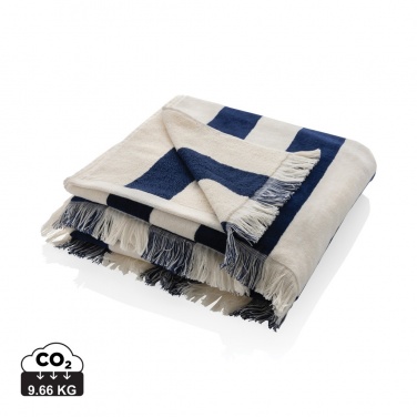 Logo trade promotional merchandise photo of: Ukiyo Yukari AWARE™ XL deluxe beach towel 100x180cm