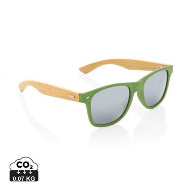 Logotrade promotional items photo of: Bamboo and RCS recycled plastic sunglasses