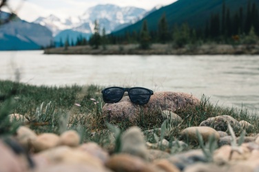 Logo trade promotional merchandise picture of: Swiss Peak RCS rplastic polarised sunglasses