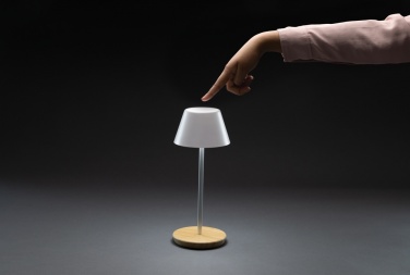 Logotrade promotional product image of: Pure Glow RCS usb-rechargeable recycled plastic table lamp