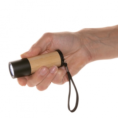 Logotrade promotional gift picture of: Bamboo and RCS certfied recycled plastic torch