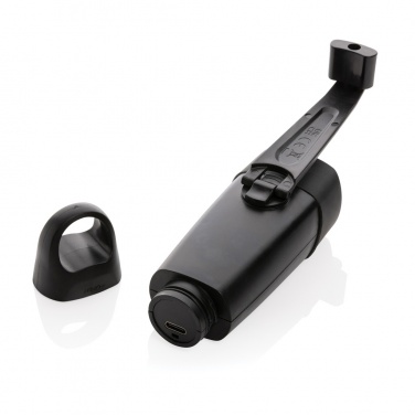 Logo trade promotional giveaway photo of: Lightwave RCS rplastic USB-rechargeable torch with crank