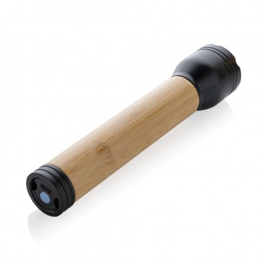 Logotrade promotional items photo of: Lucid 5W RCS certified recycled plastic & bamboo torch
