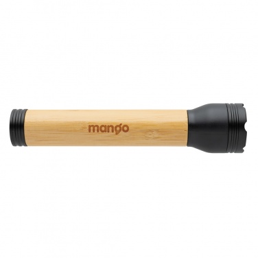 Logotrade promotional product picture of: Lucid 5W RCS certified recycled plastic & bamboo torch