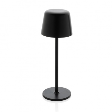 Logo trade promotional items image of: Zenic RCS recycled plastic USB re-chargable table lamp