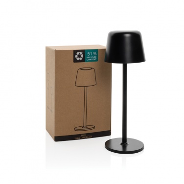 Logo trade promotional giveaway photo of: Zenic RCS recycled plastic USB re-chargable table lamp
