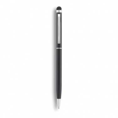 Logo trade corporate gifts image of: Thin metal stylus pen