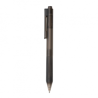 Logotrade promotional gifts photo of: X9 frosted pen with silicone grip