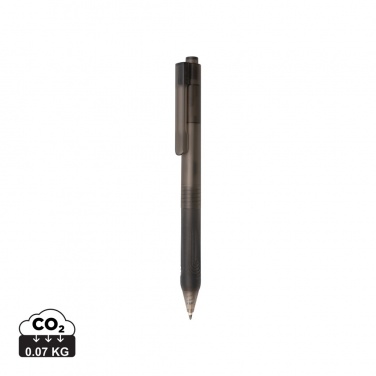Logo trade promotional items picture of: X9 frosted pen with silicone grip