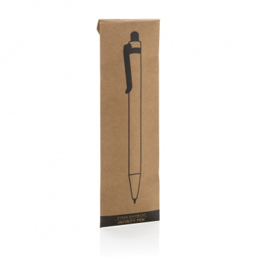 Logo trade promotional gifts image of: Pynn bamboo infinity pen