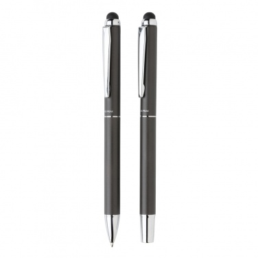 Logotrade promotional product image of: Swiss Peak deluxe pen set in PU pouch