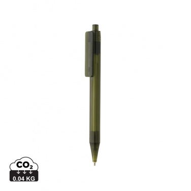 Logo trade promotional gifts image of: GRS RPET X8 transparent pen