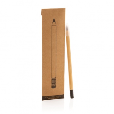 Logotrade promotional product picture of: Bamboo infinity pencil with eraser