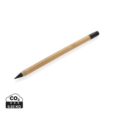 Logotrade promotional giveaway image of: Bamboo infinity pencil with eraser