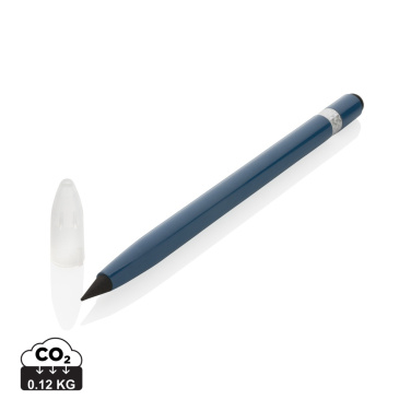Logo trade promotional item photo of: Aluminum inkless pen with eraser