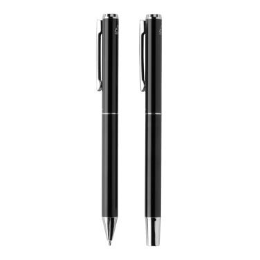 Logo trade advertising products image of: Swiss Peak Cedar RCS certified recycled aluminum pen set