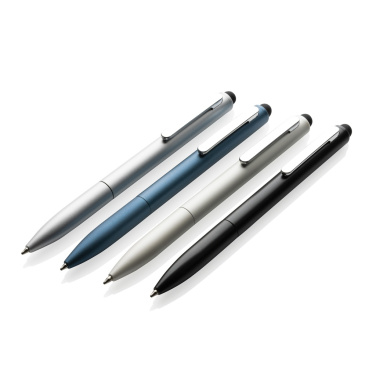 Logo trade corporate gift photo of: Kymi RCS certified recycled aluminium pen with stylus