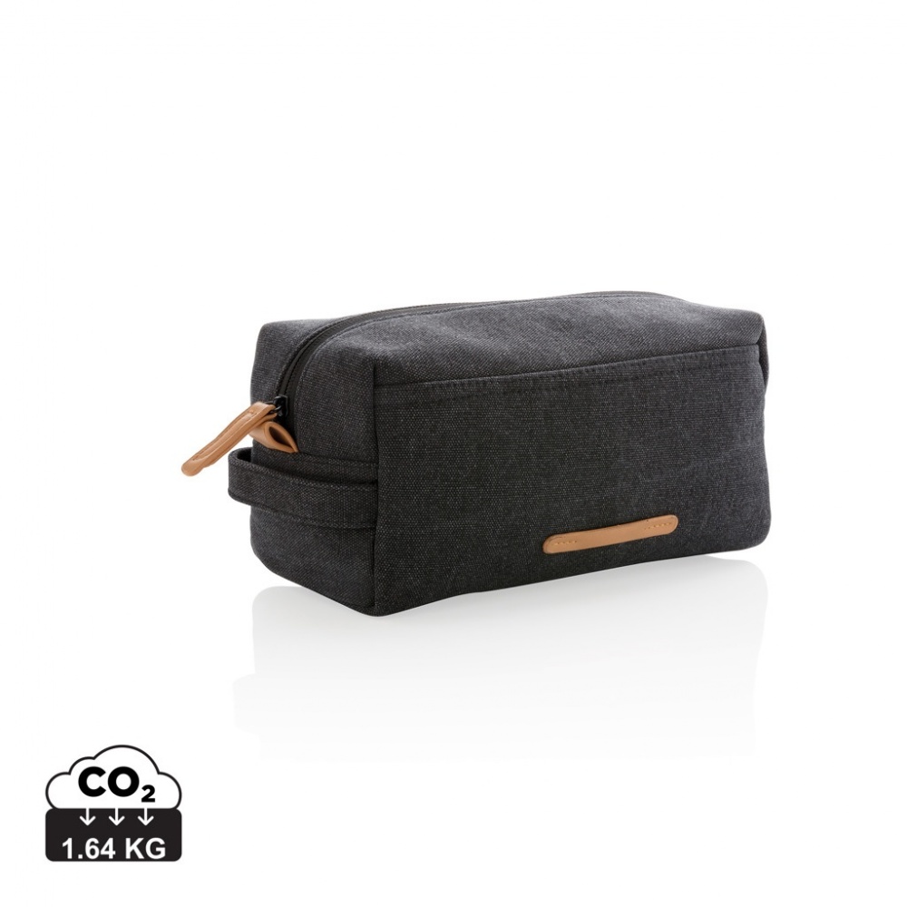 Logo trade promotional product photo of: Canvas toiletry bag PVC free