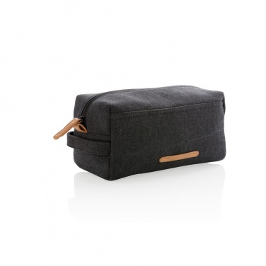Logotrade promotional item image of: Canvas toiletry bag PVC free