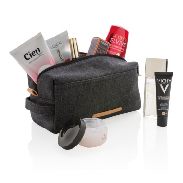 Logo trade advertising product photo of: Canvas toiletry bag PVC free