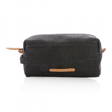 Logo trade corporate gifts picture of: Canvas toiletry bag PVC free