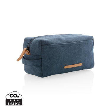 Logo trade promotional giveaways picture of: Canvas toiletry bag PVC free