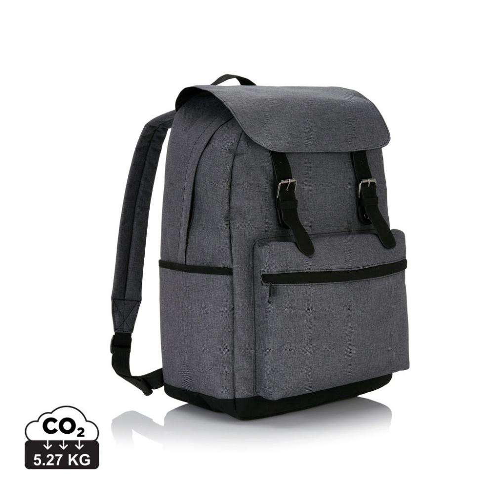 Logo trade corporate gifts image of: Laptop backpack with magnetic buckle straps