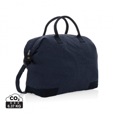 Logo trade advertising products image of: Kezar AWARE™ 500 gsm recycled canvas deluxe weekend bag