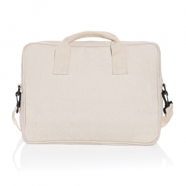 Logotrade corporate gift picture of: Laluka AWARE™ recycled cotton 15.4 inch laptop bag