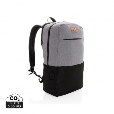 Logotrade advertising product picture of: Modern 15.6" USB & RFID laptop backpack PVC free