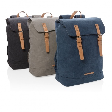 Logotrade promotional merchandise picture of: Canvas laptop backpack PVC free