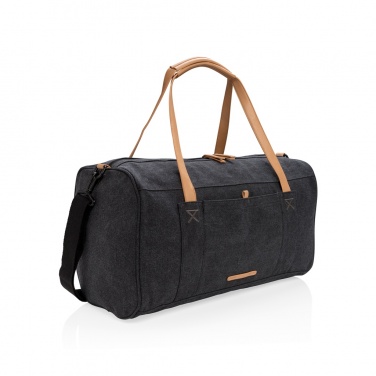 Logo trade promotional gifts picture of: Canvas travel/weekend bag PVC free