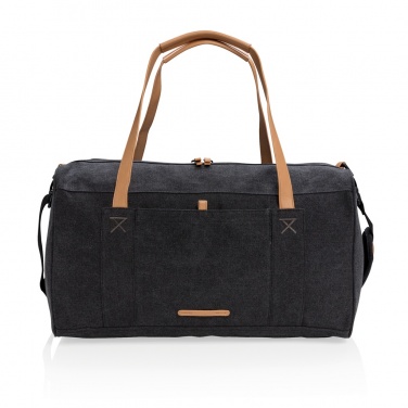 Logo trade promotional merchandise image of: Canvas travel/weekend bag PVC free