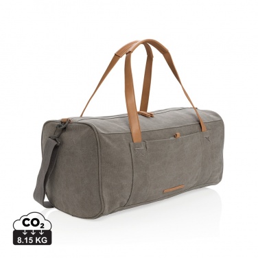 Logotrade promotional product picture of: Canvas travel/weekend bag PVC free