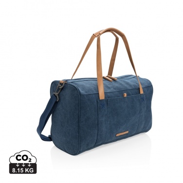 Logo trade promotional merchandise picture of: Canvas travel/weekend bag PVC free