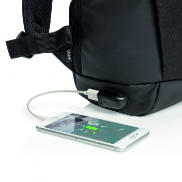 Logotrade corporate gift image of: Madrid anti-theft RFID USB laptop backpack PVC free