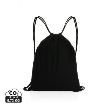 Logotrade promotional merchandise photo of: Impact AWARE™ recycled cotton drawstring backpack 145g