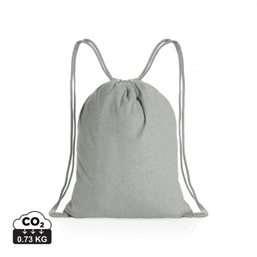 Logo trade advertising products picture of: Impact AWARE™ recycled cotton drawstring backpack 145g