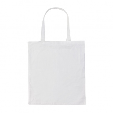 Logo trade corporate gift photo of: Impact AWARE™ Recycled cotton tote w/bottom 145g