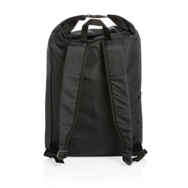 Logo trade promotional item photo of: Impact AWARE™ RPET lightweight rolltop backpack