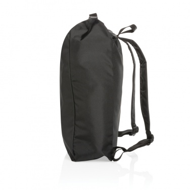 Logo trade advertising products image of: Impact AWARE™ RPET lightweight rolltop backpack
